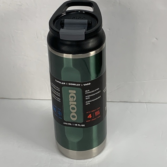 Igloo 16 oz Insulated Tumbler Flip N Sip Green NWT - Picture 1 of 15